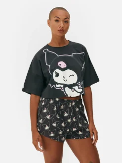 Ensembles Pyjamas|Primark Pyjama Short Hello Kitty Kuromi Anthracite