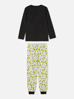 Pyjamas Et Vêtements De Nuit|Primark Pyjama T-shirt Et Pantalon Pokémon Pikachu Noir