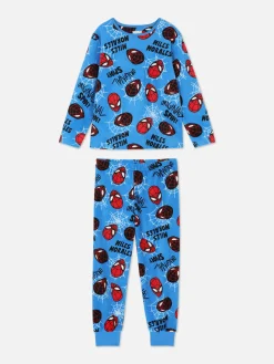 Pyjamas Et Vêtements De Nuit|Primark Pyjama T-shirt Et Pantalon Marvel Spider-Man Bleu