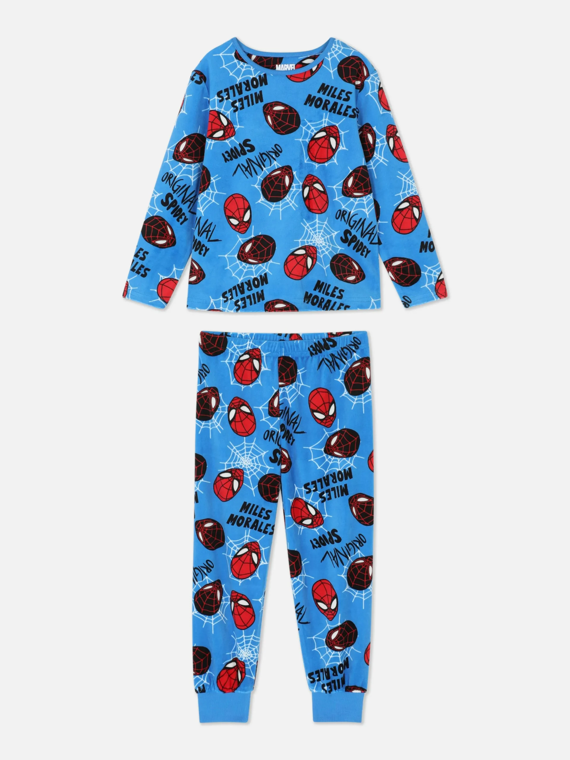 Pyjamas Et Vêtements De Nuit|Primark Pyjama T-shirt Et Pantalon Marvel Spider-Man Bleu