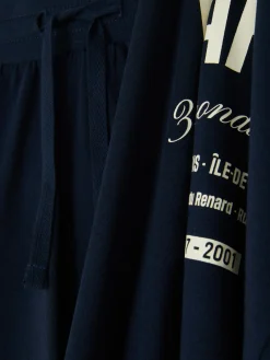 Pyjamas|Primark Pyjama T-shirt Et Short Paris Bleu marine