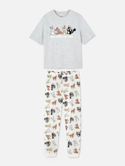 Ensembles Pyjamas|Primark Pyjama T-shirt Personnages Disney Gris chiné