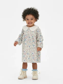 Robes Et Jupes|Primark Robe à Col Et à Motif Floral Multicolore