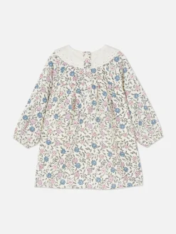 Robes Et Jupes|Primark Robe à Col Et à Motif Floral Multicolore