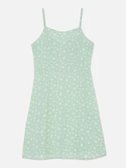 Robes|Primark Robe à Fines Bretelles Et à Motifs Vert