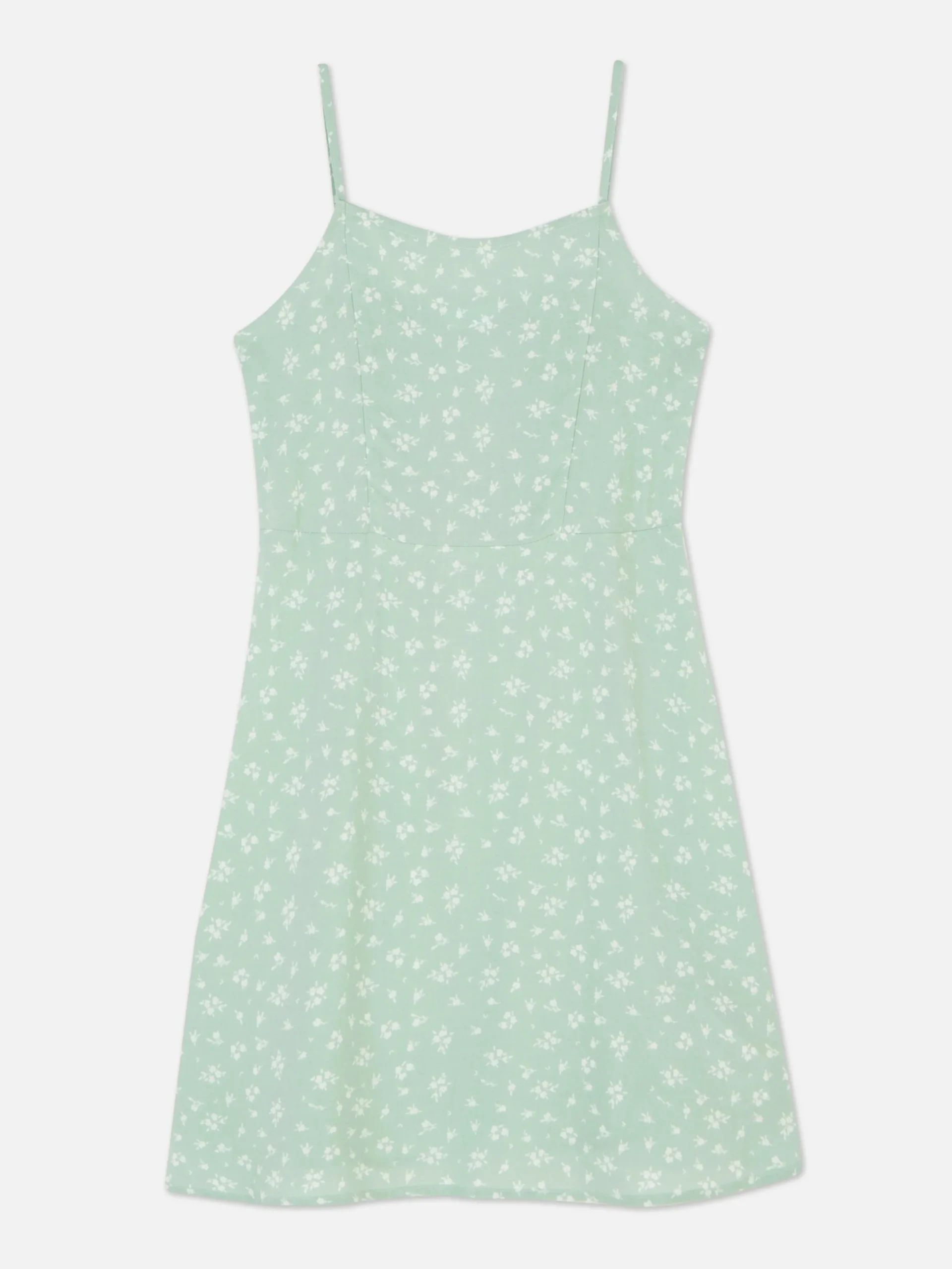 Robes|Primark Robe à Fines Bretelles Et à Motifs Vert