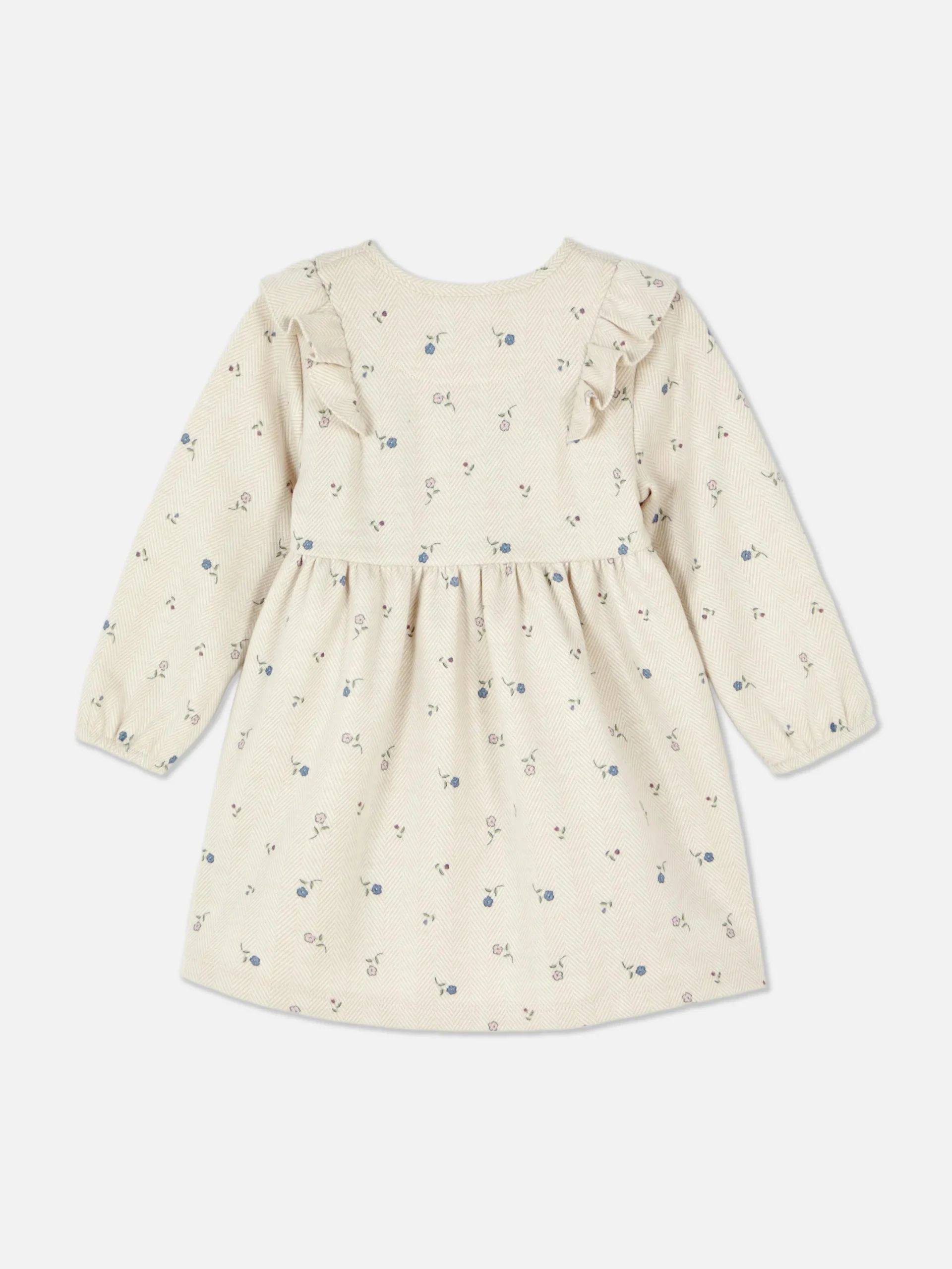 Robes Et Jupes|Primark Robe à Petites Fleurs Et Volants Écru