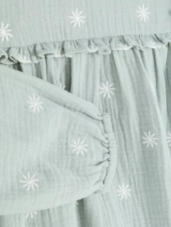 Robes|Primark Robe à Smocks Et à Manches Longues Vert menthe