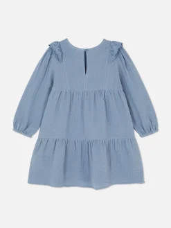 Robes|Primark Robe à Superpositions En Broderie Anglaise Bleu
