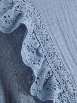 Robes|Primark Robe à Superpositions En Broderie Anglaise Bleu