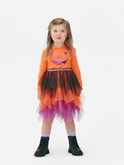 Tout Halloween|Déguisements Halloween Pour Enfants|Primark Robe D'Halloween Citrouille à Sequins Orange