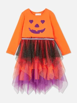Tout Halloween|Déguisements Halloween Pour Enfants|Primark Robe D'Halloween Citrouille à Sequins Orange