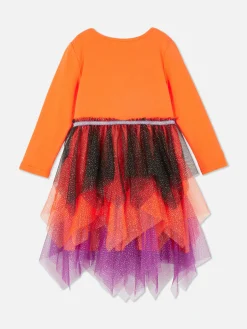 Tout Halloween|Déguisements Halloween Pour Enfants|Primark Robe D'Halloween Citrouille à Sequins Orange