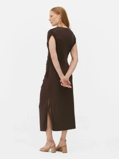 Robes|Primark Robe Drapée En Jersey The Edit Chocolat
