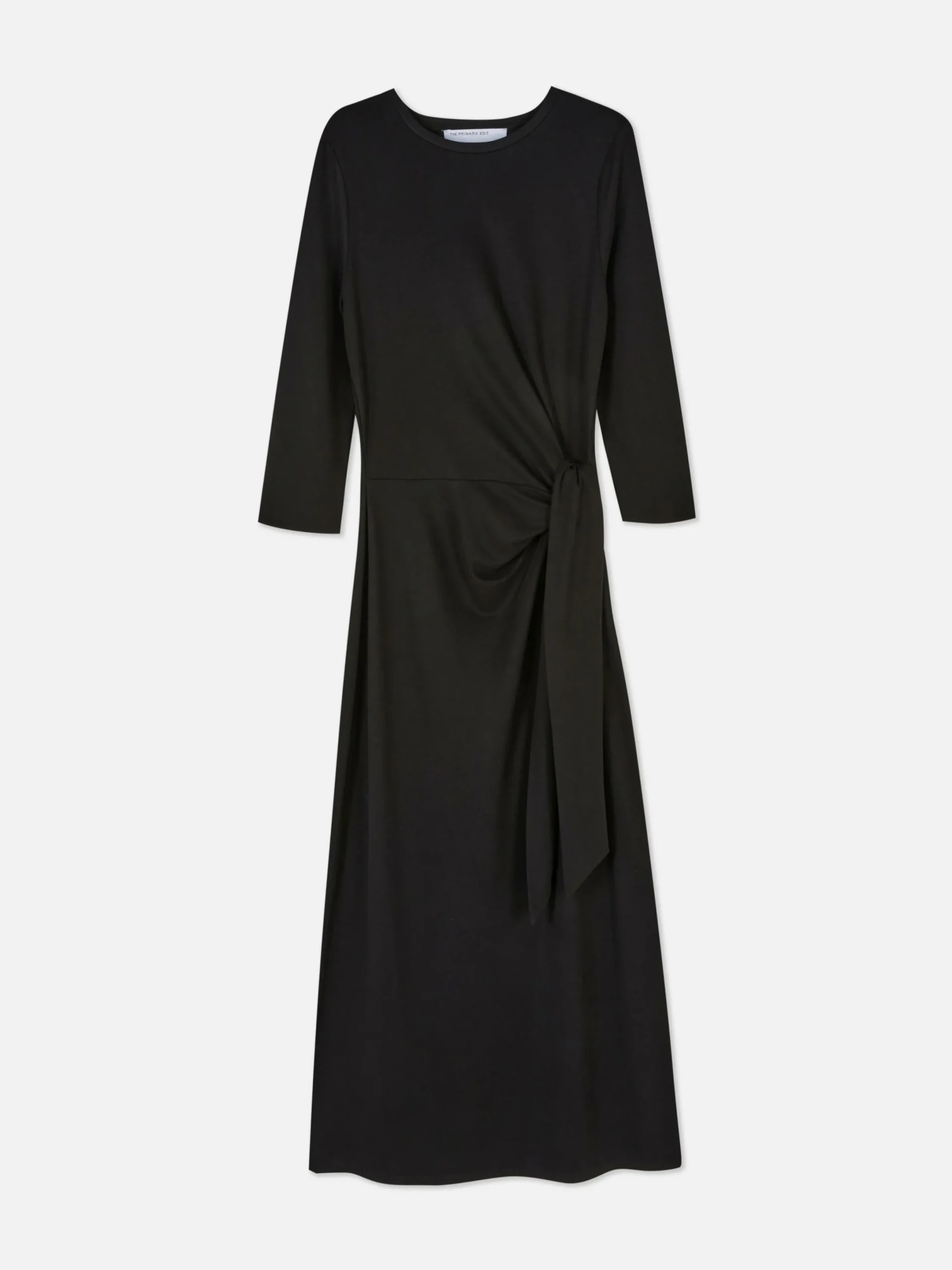 Robes|Primark Robe En Jersey à Nouer Sur Le Côté The Edit Noir
