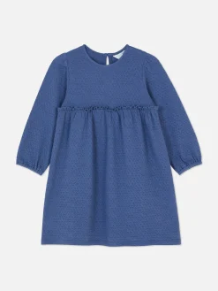 Robes|Primark Robe En Maille Texturée Bleu