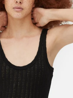 Robes|Primark Robe Mi-longue En Crochet Noir