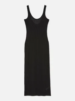 Robes|Primark Robe Mi-longue En Crochet Noir