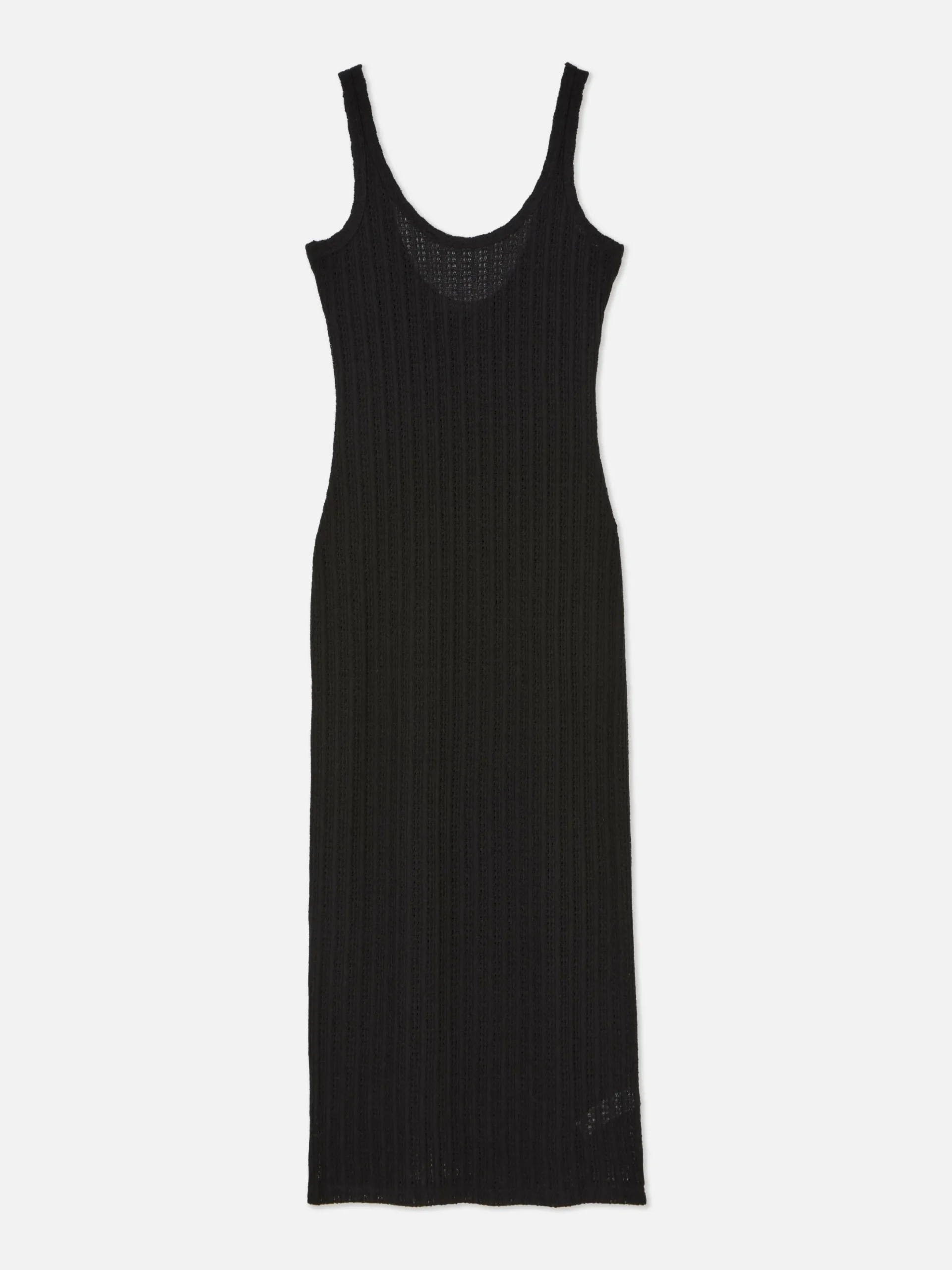 Robes|Primark Robe Mi-longue En Crochet Noir