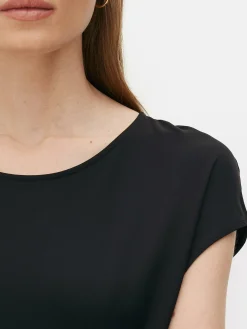 Robes|Primark Robe Mi-longue En Satin The Edit Noir