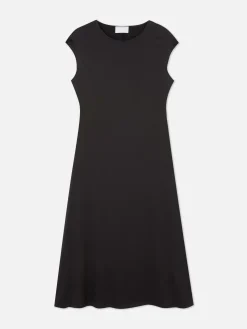 Robes|Primark Robe Mi-longue En Satin The Edit Noir