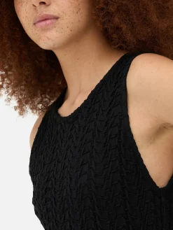 Robes|Primark Robe Mi-longue Texturée à Dos Nageur Noir