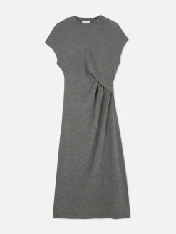 Robes|Primark Robe Mi-longue Torsadée En Jersey The Edit Gris chiné