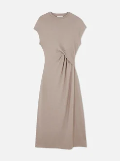 Robes|Primark Robe Mi-longue Torsadée En Jersey The Edit Beige