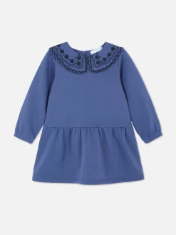 Robes|Primark Robe Sweat-shirt En Broderie Anglaise Bleu