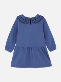 Robes|Primark Robe Sweat-shirt En Broderie Anglaise Bleu