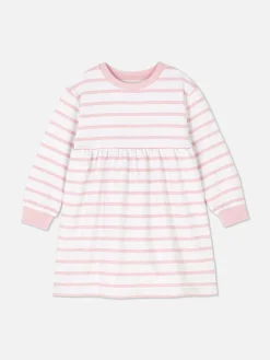 Robes|Primark Robe-pull à Rayures Rose poudré