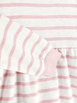 Robes|Primark Robe-pull à Rayures Rose poudré