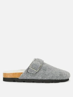 Chaussons|Primark Sabots En Feutre Gris