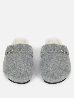 Chaussons|Primark Sabots En Feutre Gris