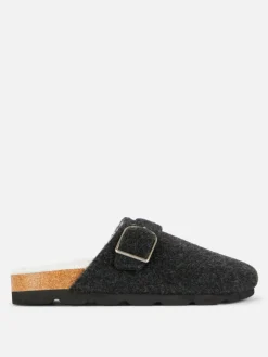 Chaussons|Primark Sabots En Feutre Noir