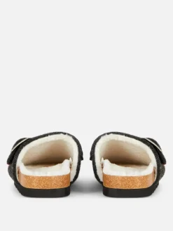 Chaussons|Primark Sabots En Feutre Noir