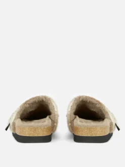 Chaussons|Primark Sabots Mules Doublés De Fausse Fourrure Rita Ora Marron