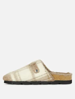 Chaussons|Primark Sabots Mules Doublés De Fausse Fourrure Rita Ora Marron