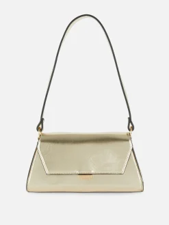 Sacs Et Porte-Monnaie|Primark Sac à Bandoulière En Simili Cuir à Rabat Doré