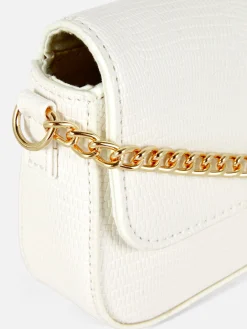 Sacs Et Porte-Monnaie|Primark Sac à Bandoulière Imitation Serpent Blanc