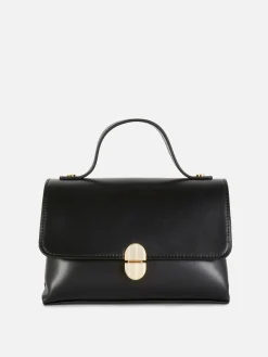 Sacs Et Porte-Monnaie|Primark Sac à Bandoulière Mi-long à Rabat Noir