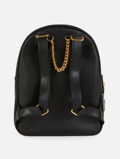 Sacs Et Porte-Monnaie|Primark Sac à Dos à Monogramme Doré Disney Mickey Mouse Noir