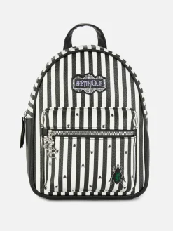 Beetlejuice|Tout Halloween|Primark Sac à Dos Avec Logo Beetlejuice Noir/Blanc