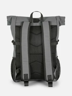 Sacs Et Portefeuilles|Primark Sac à Dos Caoutchouté Rabattable Sur Le Dessus Gris