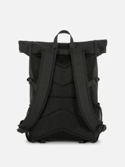 Sacs Et Portefeuilles|Primark Sac à Dos Caoutchouté Rabattable Sur Le Dessus Noir