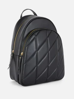 Sacs Et Porte-Monnaie|Primark Sac à Dos En Simili Cuir Matelassé Noir