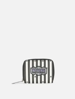 Beetlejuice|Accessoires Halloween|Primark Sac à Main Zippé Beetlejuice Noir/Blanc