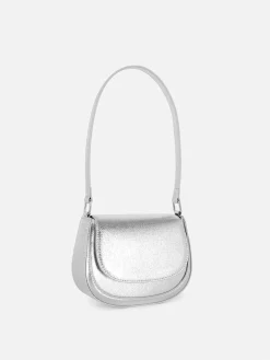 Sacs Et Porte-Monnaie|Primark Sac Bandoulière Avec Rabat Sur Le Devant Argent