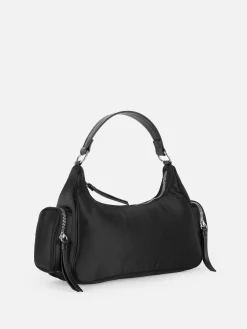 Sacs Et Porte-Monnaie|Primark Sac Bandoulière En Satin Avec Poche Noir