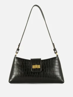 Sacs Et Porte-Monnaie|Primark Sac Bandoulière Imitation Croco Noir